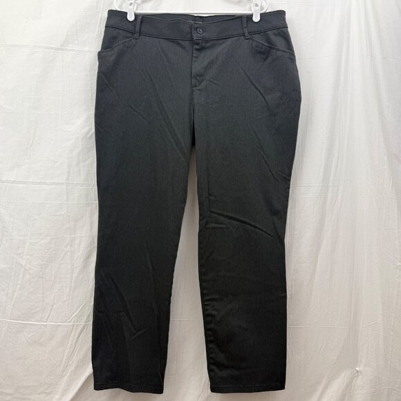 Lee Relaxed Fit Mid Rise All Day Straight Leg Pant Women +18 Petite Gray - Picture 1 of 8